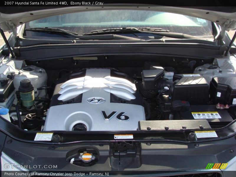 Ebony Black / Gray 2007 Hyundai Santa Fe Limited 4WD