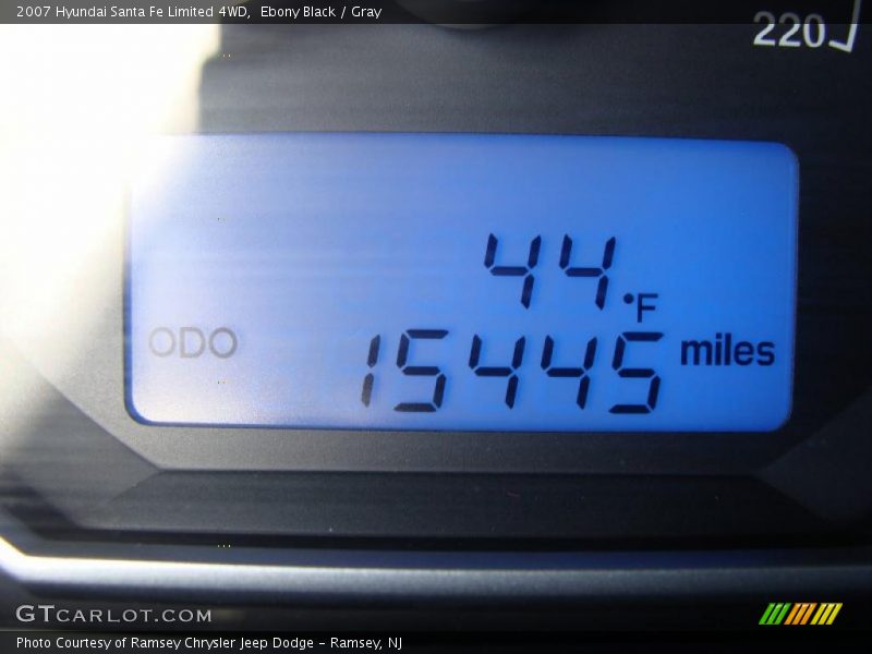 Ebony Black / Gray 2007 Hyundai Santa Fe Limited 4WD