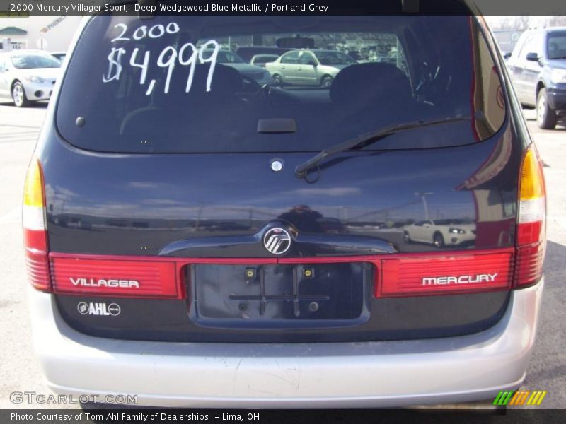 Deep Wedgewood Blue Metallic / Portland Grey 2000 Mercury Villager Sport