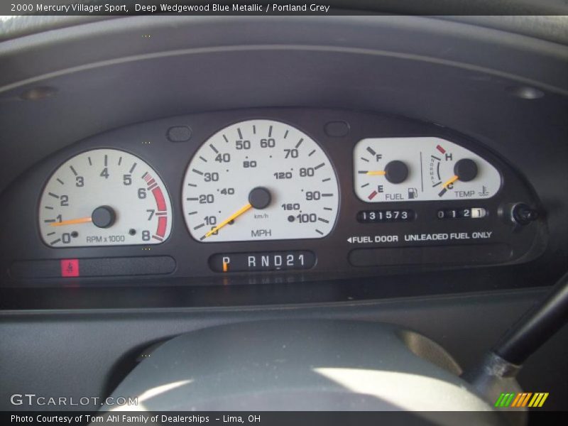 Deep Wedgewood Blue Metallic / Portland Grey 2000 Mercury Villager Sport