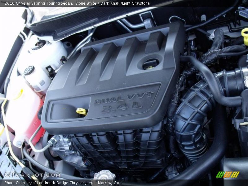 Stone White / Dark Khaki/Light Graystone 2010 Chrysler Sebring Touring Sedan