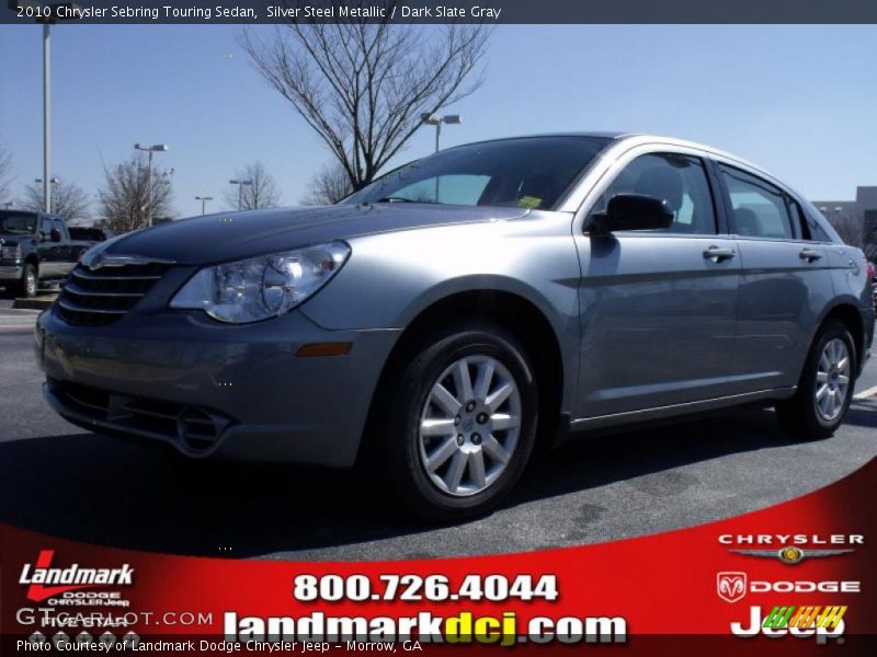 Silver Steel Metallic / Dark Slate Gray 2010 Chrysler Sebring Touring Sedan