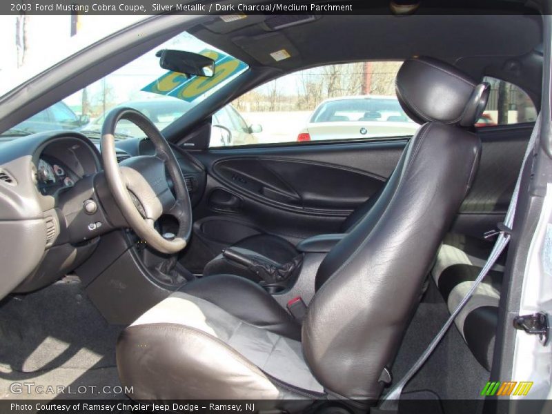 Silver Metallic / Dark Charcoal/Medium Parchment 2003 Ford Mustang Cobra Coupe