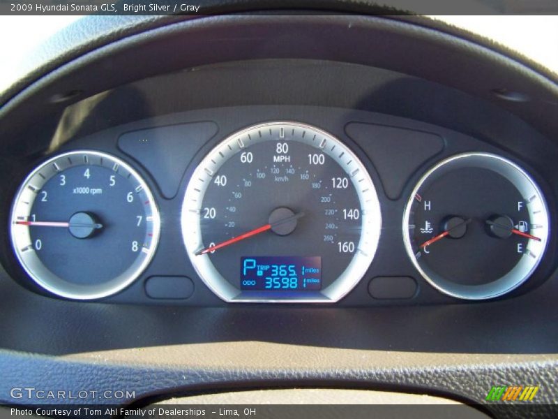 Bright Silver / Gray 2009 Hyundai Sonata GLS