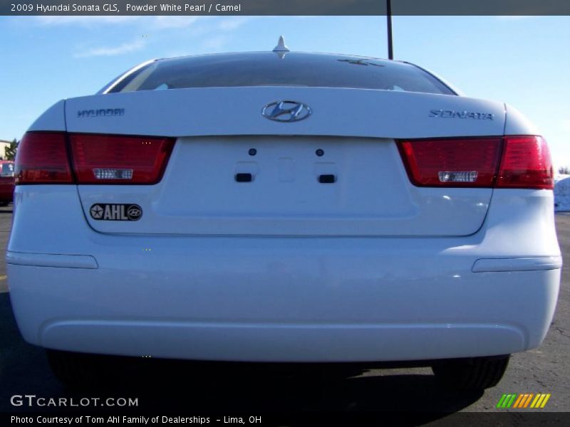 Powder White Pearl / Camel 2009 Hyundai Sonata GLS