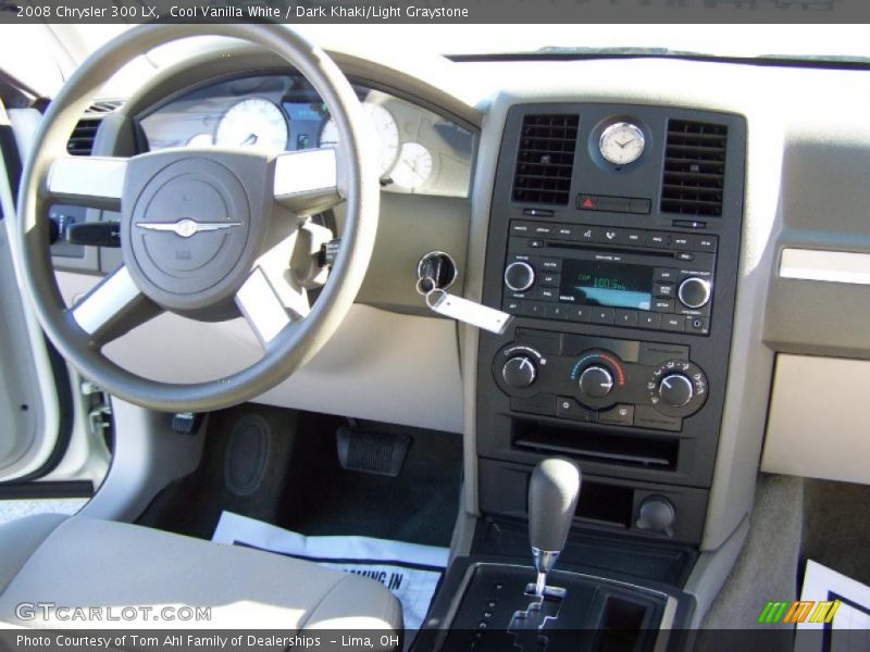Cool Vanilla White / Dark Khaki/Light Graystone 2008 Chrysler 300 LX