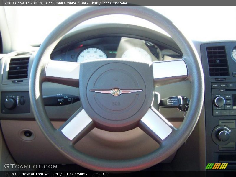 Cool Vanilla White / Dark Khaki/Light Graystone 2008 Chrysler 300 LX