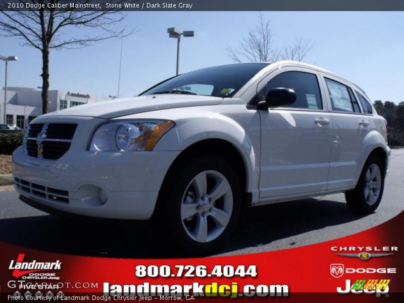 Stone White / Dark Slate Gray 2010 Dodge Caliber Mainstreet
