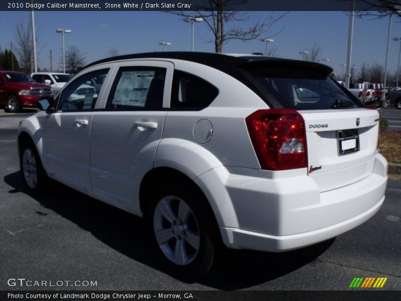 Stone White / Dark Slate Gray 2010 Dodge Caliber Mainstreet