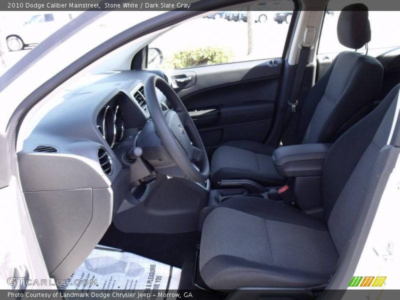 Stone White / Dark Slate Gray 2010 Dodge Caliber Mainstreet