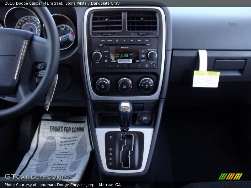Stone White / Dark Slate Gray 2010 Dodge Caliber Mainstreet
