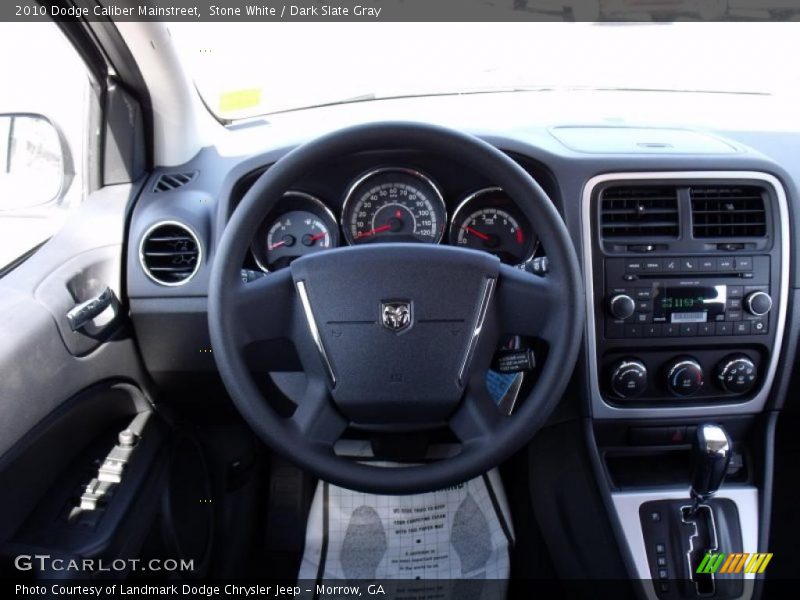 Stone White / Dark Slate Gray 2010 Dodge Caliber Mainstreet