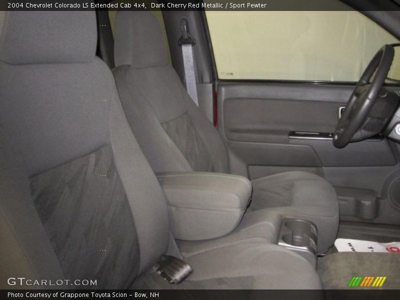 Dark Cherry Red Metallic / Sport Pewter 2004 Chevrolet Colorado LS Extended Cab 4x4