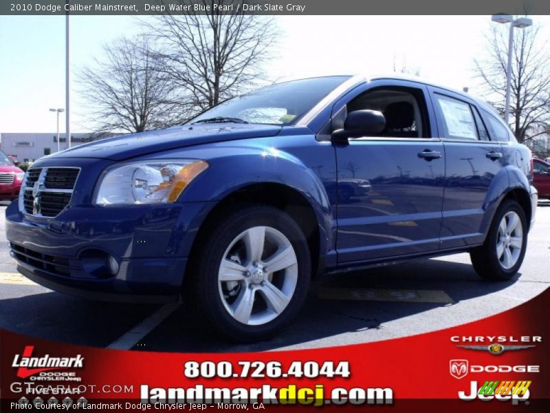 Deep Water Blue Pearl / Dark Slate Gray 2010 Dodge Caliber Mainstreet