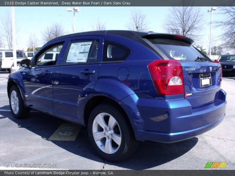 Deep Water Blue Pearl / Dark Slate Gray 2010 Dodge Caliber Mainstreet