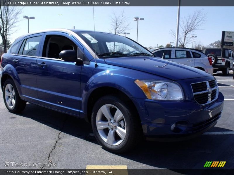 Deep Water Blue Pearl / Dark Slate Gray 2010 Dodge Caliber Mainstreet