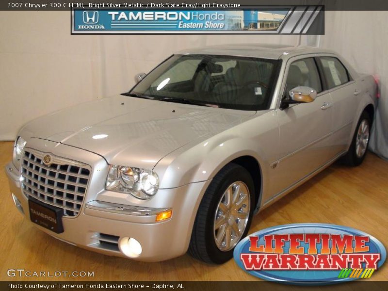 Bright Silver Metallic / Dark Slate Gray/Light Graystone 2007 Chrysler 300 C HEMI