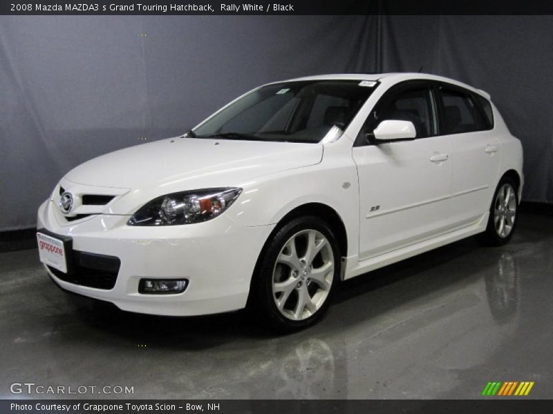 Rally White / Black 2008 Mazda MAZDA3 s Grand Touring Hatchback