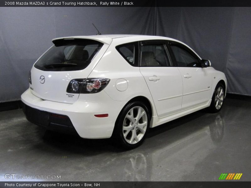 Rally White / Black 2008 Mazda MAZDA3 s Grand Touring Hatchback