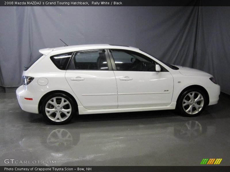 Rally White / Black 2008 Mazda MAZDA3 s Grand Touring Hatchback