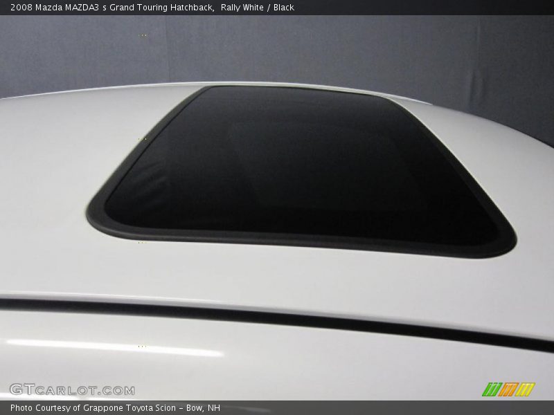 Rally White / Black 2008 Mazda MAZDA3 s Grand Touring Hatchback