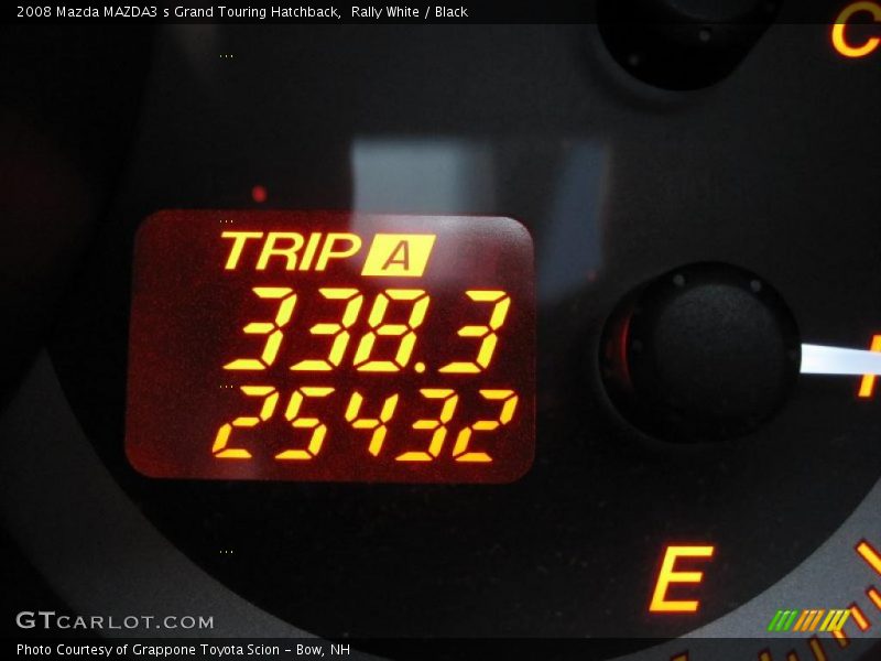 Rally White / Black 2008 Mazda MAZDA3 s Grand Touring Hatchback