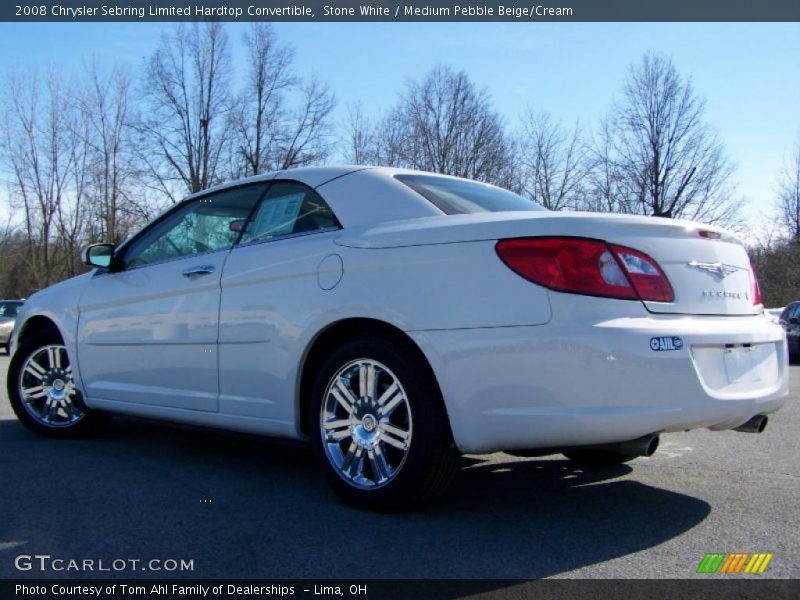 Stone White / Medium Pebble Beige/Cream 2008 Chrysler Sebring Limited Hardtop Convertible