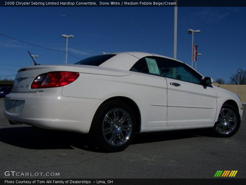 Stone White / Medium Pebble Beige/Cream 2008 Chrysler Sebring Limited Hardtop Convertible