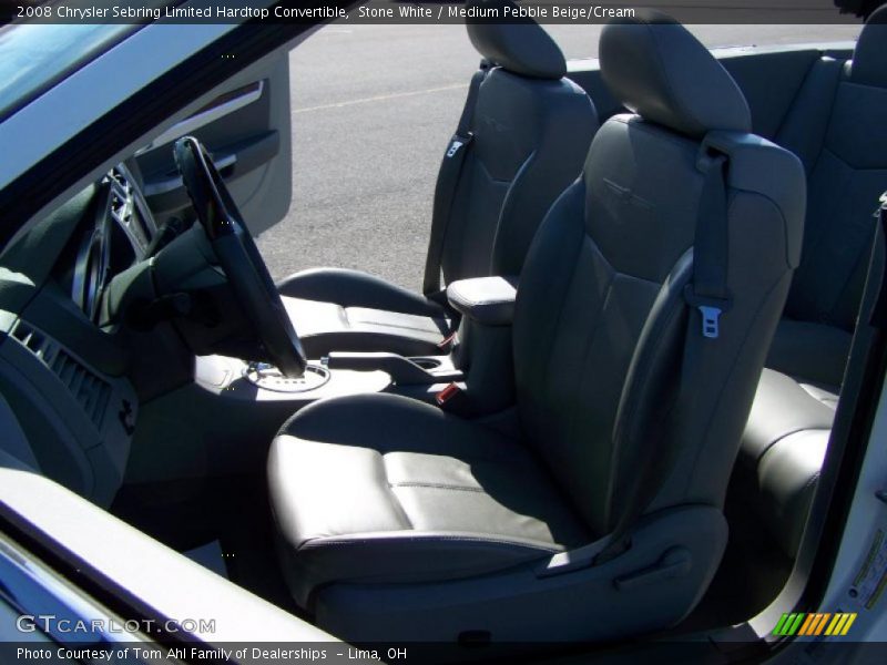 Stone White / Medium Pebble Beige/Cream 2008 Chrysler Sebring Limited Hardtop Convertible