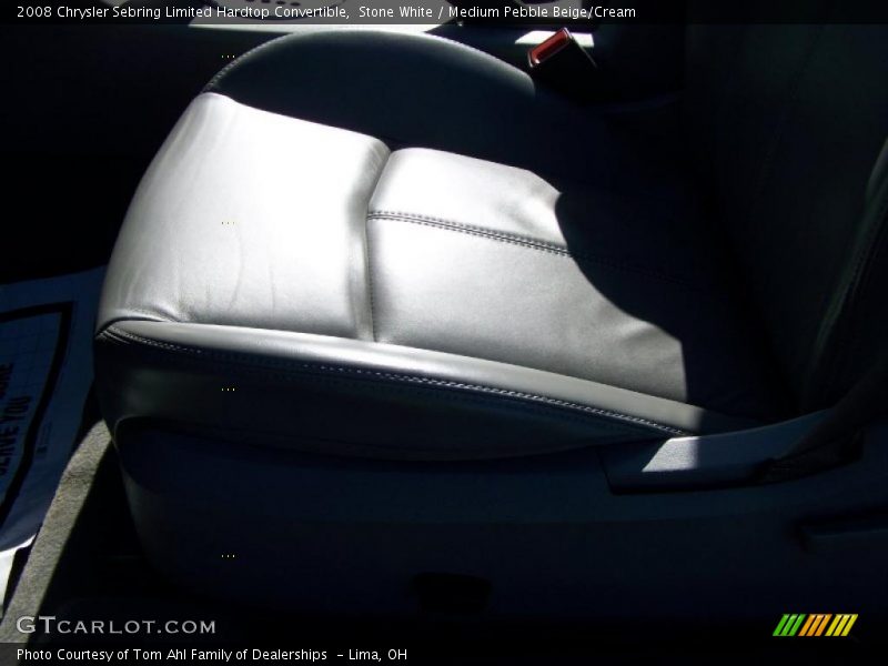 Stone White / Medium Pebble Beige/Cream 2008 Chrysler Sebring Limited Hardtop Convertible