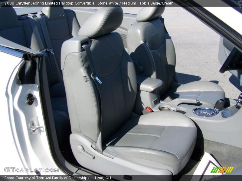 Stone White / Medium Pebble Beige/Cream 2008 Chrysler Sebring Limited Hardtop Convertible