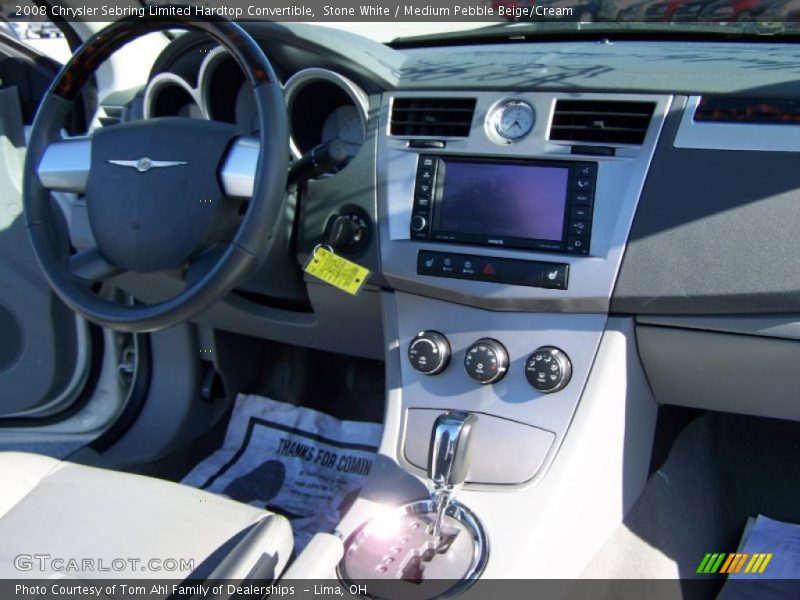 Stone White / Medium Pebble Beige/Cream 2008 Chrysler Sebring Limited Hardtop Convertible