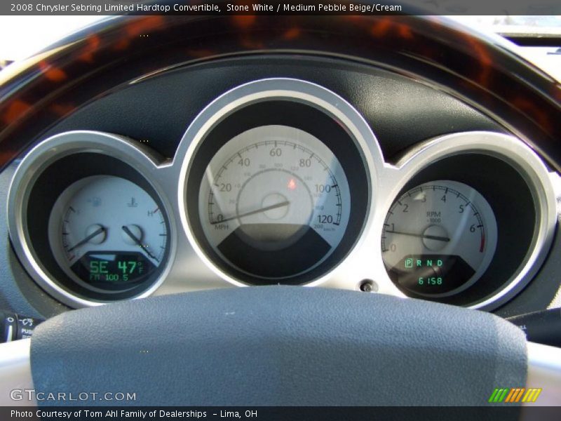 Stone White / Medium Pebble Beige/Cream 2008 Chrysler Sebring Limited Hardtop Convertible