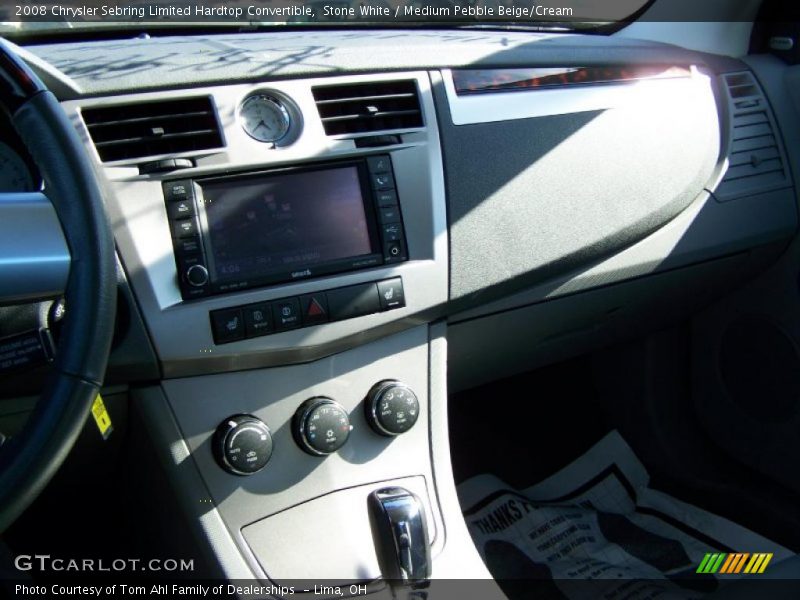 Stone White / Medium Pebble Beige/Cream 2008 Chrysler Sebring Limited Hardtop Convertible