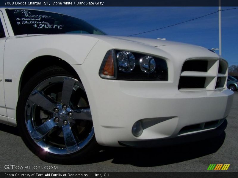 Stone White / Dark Slate Gray 2008 Dodge Charger R/T