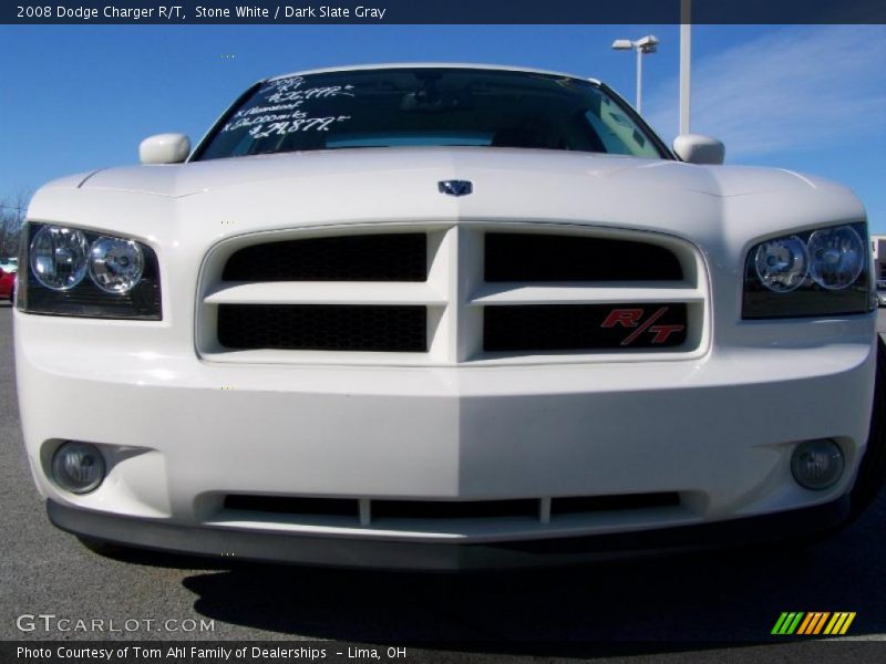Stone White / Dark Slate Gray 2008 Dodge Charger R/T