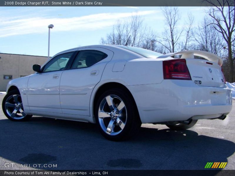 Stone White / Dark Slate Gray 2008 Dodge Charger R/T