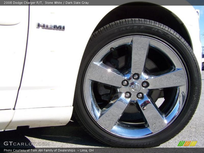Stone White / Dark Slate Gray 2008 Dodge Charger R/T