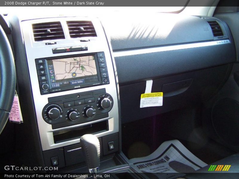 Stone White / Dark Slate Gray 2008 Dodge Charger R/T