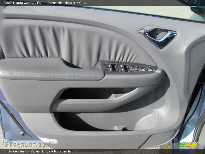 Ocean Mist Metallic / Gray 2007 Honda Odyssey EX-L