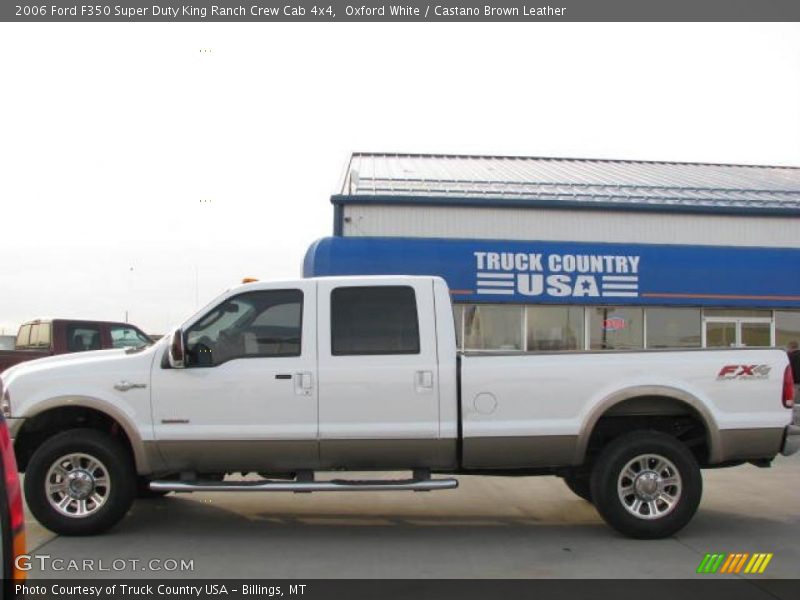 Oxford White / Castano Brown Leather 2006 Ford F350 Super Duty King Ranch Crew Cab 4x4