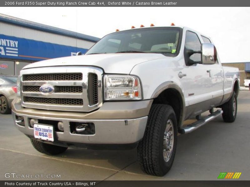 Oxford White / Castano Brown Leather 2006 Ford F350 Super Duty King Ranch Crew Cab 4x4