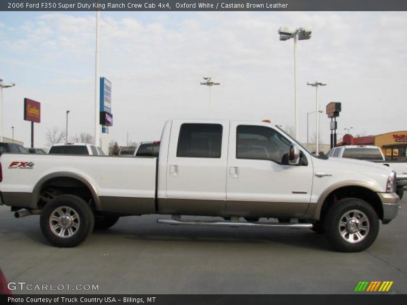 Oxford White / Castano Brown Leather 2006 Ford F350 Super Duty King Ranch Crew Cab 4x4