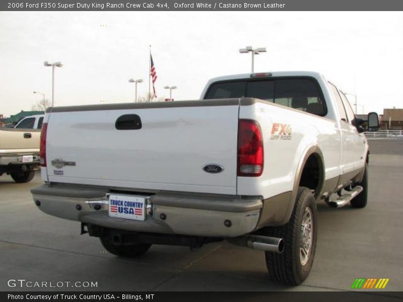 Oxford White / Castano Brown Leather 2006 Ford F350 Super Duty King Ranch Crew Cab 4x4