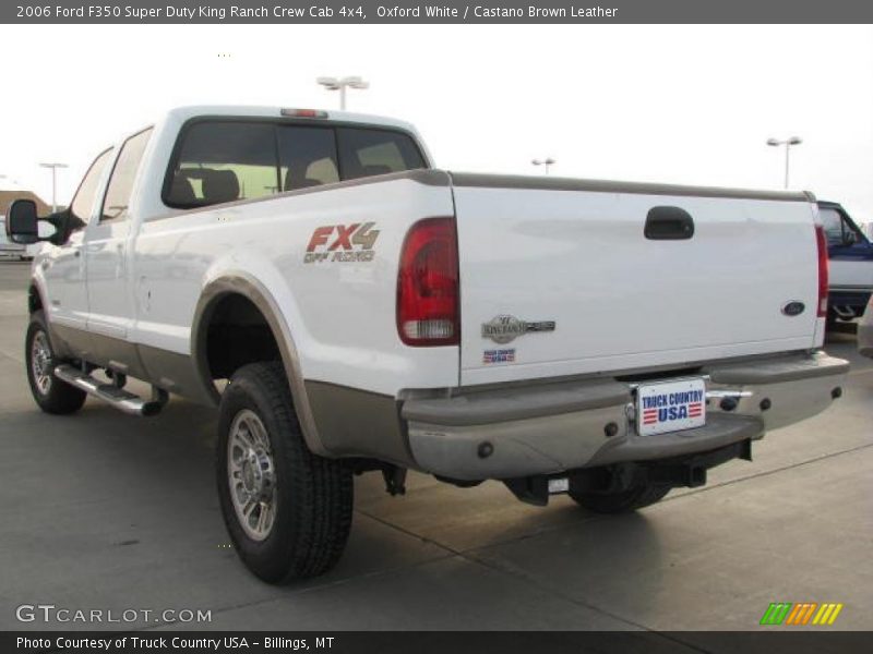 Oxford White / Castano Brown Leather 2006 Ford F350 Super Duty King Ranch Crew Cab 4x4