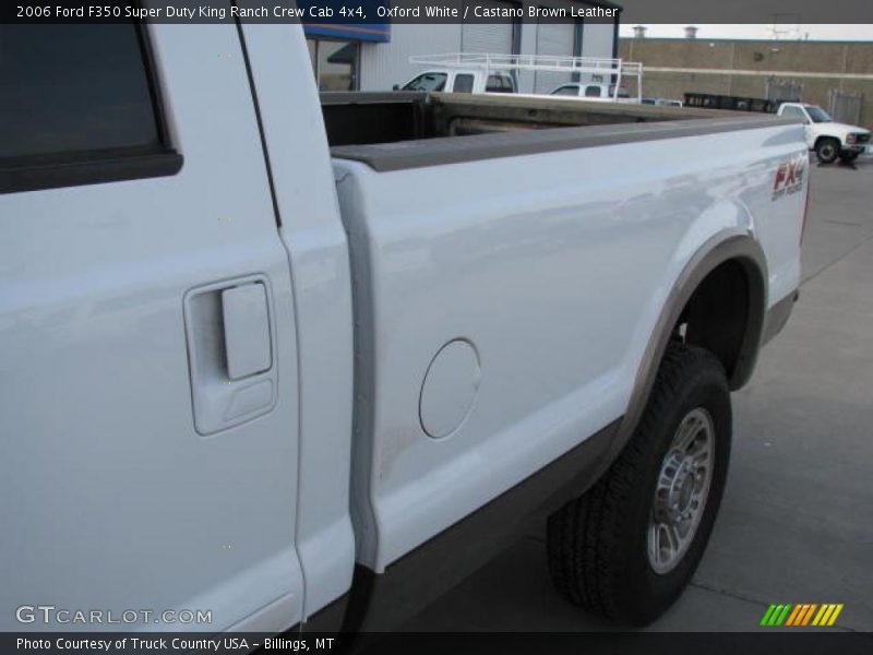 Oxford White / Castano Brown Leather 2006 Ford F350 Super Duty King Ranch Crew Cab 4x4