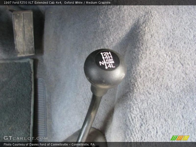 Oxford White / Medium Graphite 1997 Ford F250 XLT Extended Cab 4x4