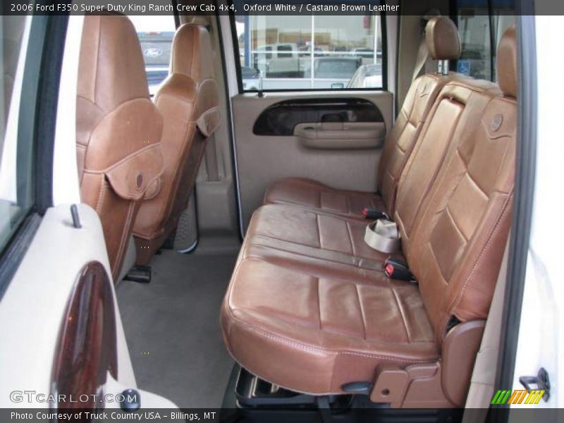 Oxford White / Castano Brown Leather 2006 Ford F350 Super Duty King Ranch Crew Cab 4x4