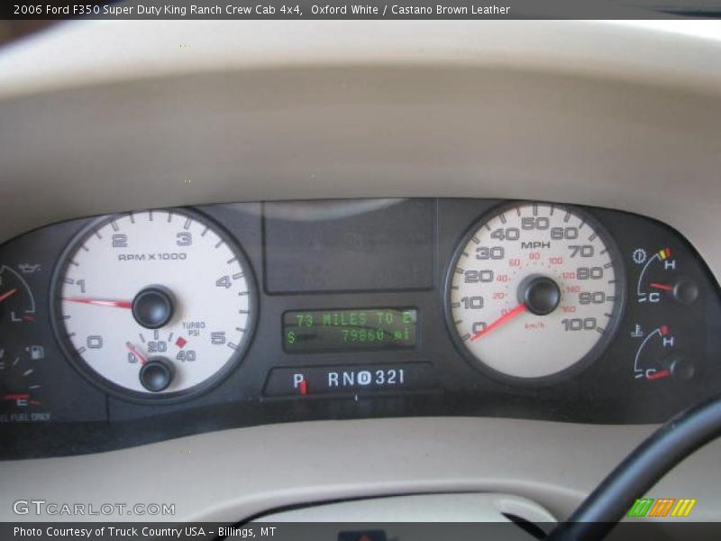 Oxford White / Castano Brown Leather 2006 Ford F350 Super Duty King Ranch Crew Cab 4x4