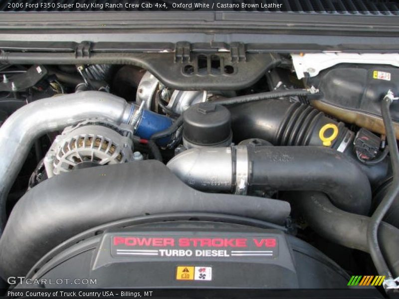 Oxford White / Castano Brown Leather 2006 Ford F350 Super Duty King Ranch Crew Cab 4x4
